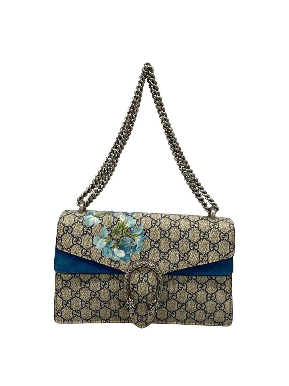 Gucci Dionysus Beige Blue Silver Pvc #367143G10B